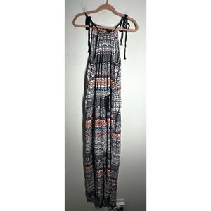 Toxik Bohemian Jumpsuit Geometric Pattern Wide Leg Size 2X See Description